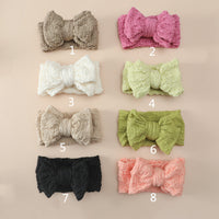 Load image into Gallery viewer, Girls Solid Color Bow Accessories Headwear Wholesale 221216329
