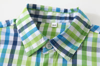 Load image into Gallery viewer, Baby Kid Boys Color-blocking Checked Shirts Wholesale 221216344
