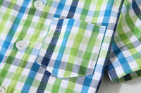 Load image into Gallery viewer, Baby Kid Boys Color-blocking Checked Shirts Wholesale 221216344
