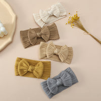 Load image into Gallery viewer, Girls Solid Color Bow Accessories Headwear Wholesale 221216350
