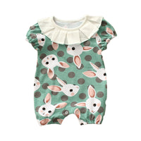 Load image into Gallery viewer, Baby Girls Polka dots Animals Print Jumpsuits Wholesale 221216352
