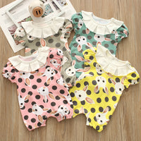 Load image into Gallery viewer, Baby Girls Polka dots Animals Print Jumpsuits Wholesale 221216352
