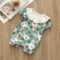 Load image into Gallery viewer, Baby Girls Polka dots Animals Print Jumpsuits Wholesale 221216352
