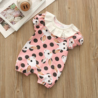 Load image into Gallery viewer, Baby Girls Polka dots Animals Print Jumpsuits Wholesale 221216352
