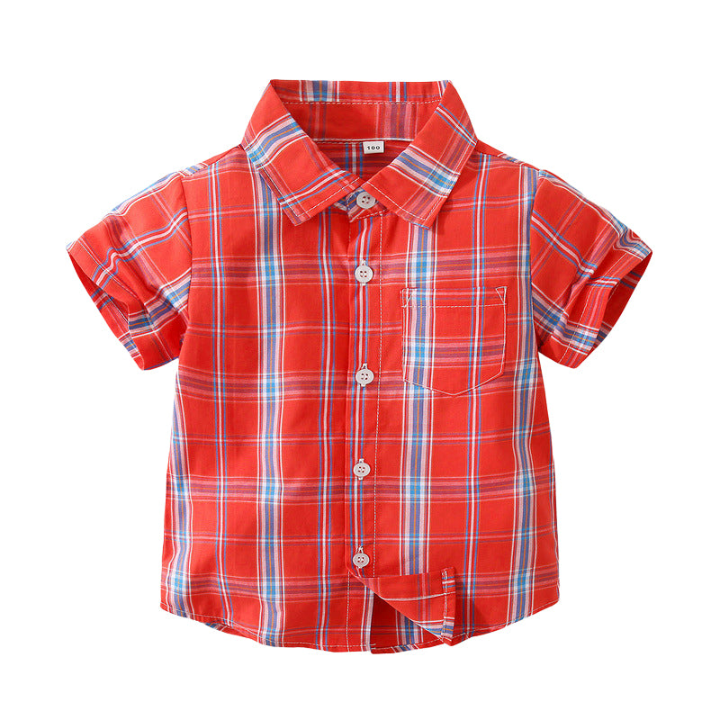 Baby Kid Boys Checked Shirts Wholesale 221216355