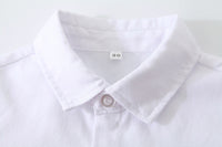 Load image into Gallery viewer, 3 Pieces Set Baby Kid Boys Dressy Party Solid Color Vests Waistcoats And Bow Shirts And Pants Suits Wholesale 221216358
