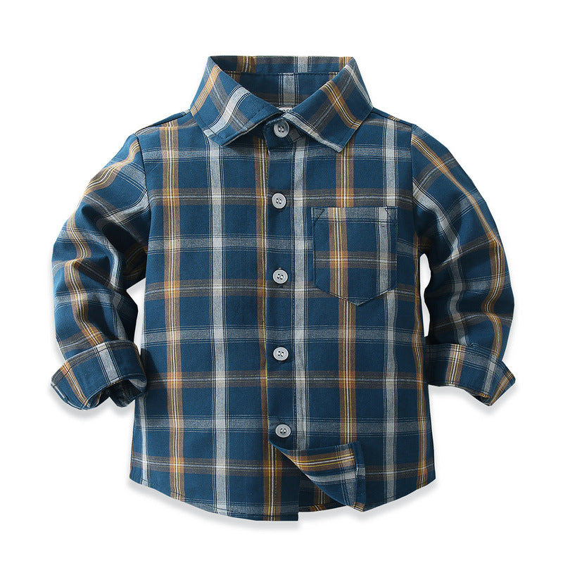 Baby Kid Boys Checked Shirts Wholesale 221216366