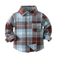 Load image into Gallery viewer, Baby Kid Boys Checked Shirts Wholesale 221216371
