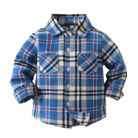 Load image into Gallery viewer, Baby Kid Boys Checked Shirts Wholesale 221216372
