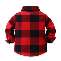 Load image into Gallery viewer, Baby Kid Boys Color-blocking Checked Shirts Wholesale 221216386
