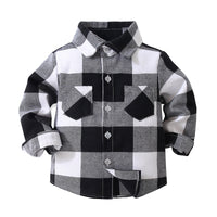 Load image into Gallery viewer, Baby Kid Boys Color-blocking Checked Shirts Wholesale 221216386
