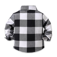 Load image into Gallery viewer, Baby Kid Boys Color-blocking Checked Shirts Wholesale 221216386
