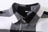 Load image into Gallery viewer, Baby Kid Boys Color-blocking Checked Shirts Wholesale 221216386
