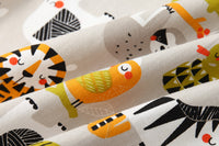 Load image into Gallery viewer, 2 Pieces Set Baby Kid Boys Cartoon Print Shirts And Solid Color Shorts Wholesale 221216388
