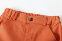 Load image into Gallery viewer, 2 Pieces Set Baby Kid Boys Cartoon Print Shirts And Solid Color Shorts Wholesale 221216388
