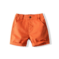 Load image into Gallery viewer, 2 Pieces Set Baby Kid Boys Cartoon Print Shirts And Solid Color Shorts Wholesale 221216388
