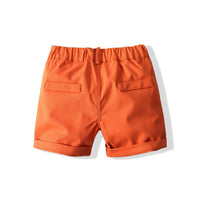 Load image into Gallery viewer, 2 Pieces Set Baby Kid Boys Cartoon Print Shirts And Solid Color Shorts Wholesale 221216388
