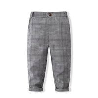 Load image into Gallery viewer, 3 Pieces Set Baby Kid Boys Birthday Party Bow Shirts And Checked Vests Waistcoats And Pants Wholesale 221216398
