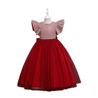 Load image into Gallery viewer, Kid Girls Solid Color Dressy Birthday Party Dresses Princess Dresses Wholesale 221216402
