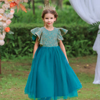 Load image into Gallery viewer, Kid Girls Solid Color Dressy Birthday Party Dresses Princess Dresses Wholesale 221216402
