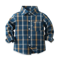 Load image into Gallery viewer, Baby Kid Boys Checked Shirts Wholesale 221216409
