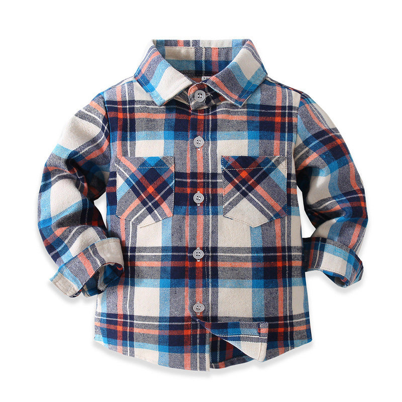 Baby Kid Boys Checked Shirts Wholesale 221216410