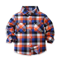Load image into Gallery viewer, Baby Kid Boys Checked Shirts Wholesale 221216410
