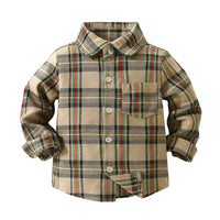 Load image into Gallery viewer, Baby Kid Boys Checked Shirts Wholesale 221216411

