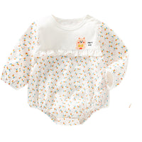 Load image into Gallery viewer, Baby Girls Letters Animals Cartoon Print Rompers Wholesale 221216415
