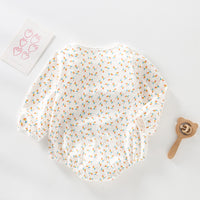 Load image into Gallery viewer, Baby Girls Letters Animals Cartoon Print Rompers Wholesale 221216415
