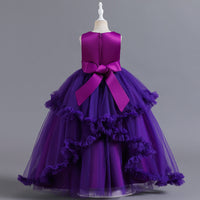 Load image into Gallery viewer, Kid Big Kid Girls Bow Christmas Birthday Party Dresses Princess Dresses Wholesale 221216416
