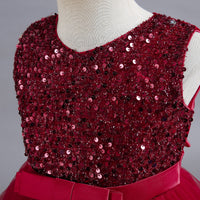 Load image into Gallery viewer, Kid Big Kid Girls Bow Christmas Birthday Party Dresses Princess Dresses Wholesale 221216416
