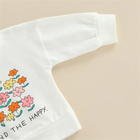 Load image into Gallery viewer, Baby Kid Girls Letters Flower Print Tops Wholesale 221216421
