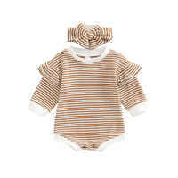 Load image into Gallery viewer, Baby Girls Color-blocking Rompers Wholesale 221216431
