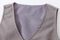 Load image into Gallery viewer, 3 Pieces Set Baby Kid Boys Birthday Striped Shirts Solid Color Vests Waistcoats And Pants Wholesale 221216436
