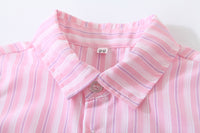 Load image into Gallery viewer, 3 Pieces Set Baby Kid Boys Birthday Striped Shirts Solid Color Vests Waistcoats And Pants Wholesale 221216436
