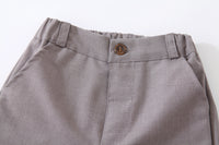 Load image into Gallery viewer, 3 Pieces Set Baby Kid Boys Birthday Striped Shirts Solid Color Vests Waistcoats And Pants Wholesale 221216436
