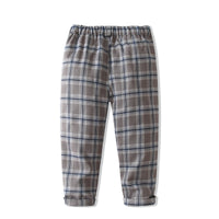 Load image into Gallery viewer, 3 Pieces Set Baby Kid Boys Birthday Party Solid Color Bow Shirts Checked Vests Waistcoats And Pants Wholesale 221216445
