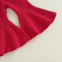 Load image into Gallery viewer, 2 Pieces Set Baby Kid Girls Christmas Letters Hoodies Swearshirts And Solid Color Pants Wholesale 221216447
