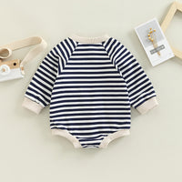 Load image into Gallery viewer, Baby Unisex Striped Rompers Wholesale 221216450
