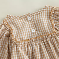 Load image into Gallery viewer, Baby Girls Checked Rompers Wholesale 221216453
