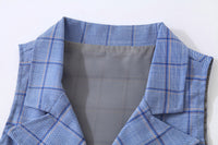 Load image into Gallery viewer, 3 Pieces Set Baby Kid Boys Birthday Party Solid Color Bow Shirts Checked Vests Waistcoats And Pants Wholesale 221216456
