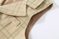 Load image into Gallery viewer, 3 Pieces Set Baby Kid Boys Birthday Party Bow Shirts Checked Vests Waistcoats And Pants Wholesale 221216458
