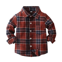 Load image into Gallery viewer, Baby Kid Boys Checked Shirts Wholesale 221216477
