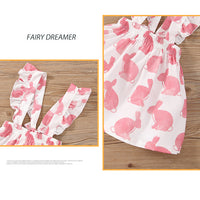 Load image into Gallery viewer, 2 Pieces Set Baby Kid Girls Easter Animals Cartoon Tops And Dresses Wholesale 221216521
