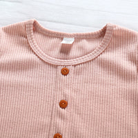 Load image into Gallery viewer, 2 Pieces Set Baby Kid Girls Solid Color T-Shirts And Pants Wholesale 221216526
