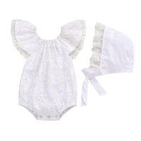 Load image into Gallery viewer, Baby Girls Lace Rompers Wholesale 22121653
