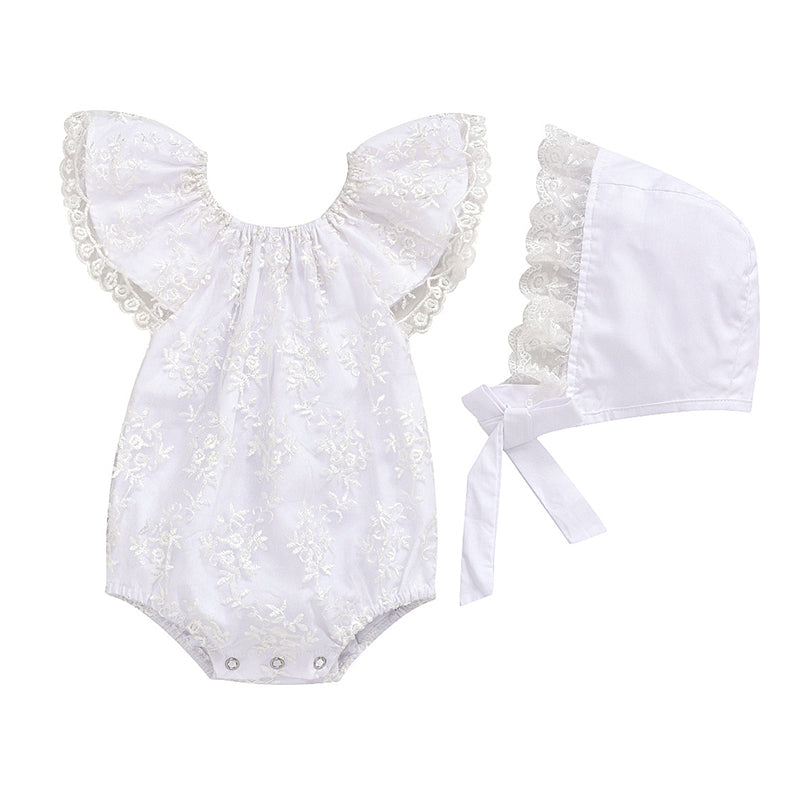 Baby Girls Lace Rompers Wholesale 22121653