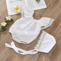 Load image into Gallery viewer, Baby Girls Lace Rompers Wholesale 22121653
