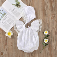Load image into Gallery viewer, Baby Girls Lace Rompers Wholesale 22121653
